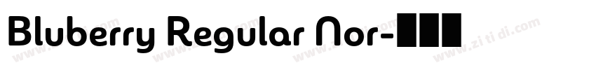 Bluberry Regular Nor字体转换